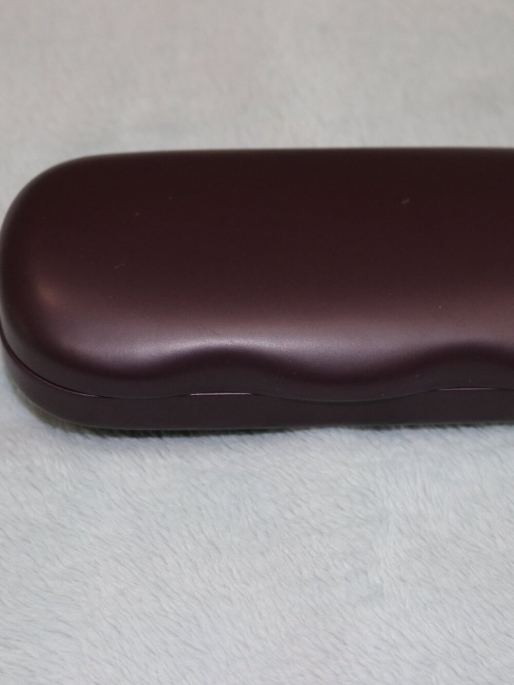 Men's eyeglass case, burgundy. New.